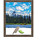 Amanti Art Hardwood Mocha Picture Frame, 25" x 31", Matted For 22" x 28"