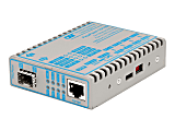 Omnitron FlexPoint 10/100 - Fiber media converter - 100Mb LAN - 10Base-T, 100Base-FX, 100Base-TX - RJ-45 / SFP (mini-GBIC) 1 thumbnail image