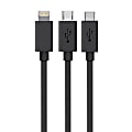 ChargeTech - Power cable - Lightning (M) - 5 V - 2.4 A - 1.7 ft - retractable - for Apple iPad/iPhone/iPod (Lightning) 1 thumbnail image