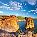 Brown Trout Monthly Regional Wall Calendar, 24" x 12", Wild & Scenic Kansas, January to December 2022, 9781975438920 1 thumbnail image