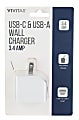 Vivitar USB-C And USB-A Wall Charger, White, NIL6004-WHT-STK-24 1 thumbnail image