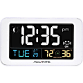 AcuRite Intelli-Time Clock with Indoor Temperature and USB Charger - Digital - CaseTemperature 1 thumbnail image
