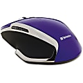 Verbatim® Wireless USB Notebook 6-Button Deluxe Blue LED Mouse, Purple 1 thumbnail image