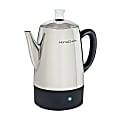 HomeCraft HCPC10SS 10-Cup Coffee Percolator, Silver