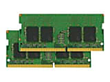 Crucial - DDR4 - kit - 16 GB: 2 x 8 GB - SO-DIMM 260-pin - 2400 MHz / PC4-19200 - CL17 - 1.2 V - unbuffered - non-ECC 1 thumbnail image