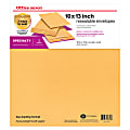 Office Depot® Brand Reusable Seal Catalog Envelopes, 10" x 13", Brown, Pack Of 3