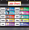 Scholastic Teacher Resources Pocket Chart, Class Jobs, 26 1/2" x 27 1/2", Black, Kindergarten to Grade 5