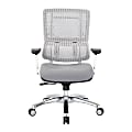 Office Star Pro Line II Pro X996 Vertical Mesh High Back Chair, White/Dove Steel/Polish Aluminum 1 thumbnail image