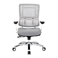 Pro-Line II™ Pro X996 Vertical Mesh High-Back Chair, White/Dove Steel/Polish Aluminum