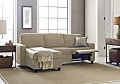Serta Palisades Reclining Sectional With Storage Chaise Left BeigeEspresso Office Depot