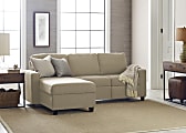 Serta® Palisades Reclining Sectional With Storage Chaise, Left, Beige/Espresso 1 thumbnail image