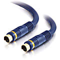 C2G 3ft Velocity S-Video Cable - mini-DIN Male - mini-DIN Male - 3ft - Blue 1 thumbnail image