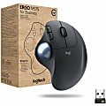 Logitech Ergo M575 for Business (Graphite) - Brown Box - Optical - Wireless - Bluetooth - 2.40 GHz - Graphite - USB - 2000 dpi - Scroll Wheel, Trackball - 5 Button(s)