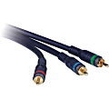 C2G 12ft Velocity RCA Component Video Cable - RCA Male - RCA Male - 12ft - Blue 1 thumbnail image