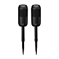 iLive ISBW240BDL Wireless Bluetooth® Indoor & Outdoor Waterproof Speakers with Removable Stakes, Black, Set Of 2 Speakers 1 thumbnail image