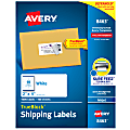 Avery® TrueBlock® Shipping Labels With Sure Feed® Technology, 8463, Rectangle, 2" x 4", White, Pack Of 1,000