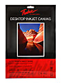Fredrix Desktop Inkjet Canvas, 8 1/2" x 11", 16-mil Thick, Pack Of 10
