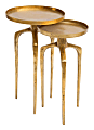 Zuo Modern Como Nesting Accent Tables, Round, Antique Gold, Set Of 2 Tables 1 thumbnail image
