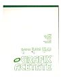 Grafix Matte Acetate Film Pad, 19" x 24", 0.003" Thick, 25 Sheets