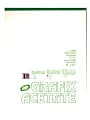 Grafix Matte Acetate Film Pad, 11" x 14", 0.003" Thick, 25 Sheets