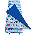 Olive Kids Nap Mat, Trains, Planes, Trucks, 50"H x 20"W x 1 1/2"D, Blue 1 thumbnail image
