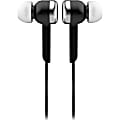Supersonic Digital Stereo Earphones - Stereo - Black - Wired - Earbud - Binaural - In-ear - 4 ft Cable