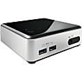 Intel D34010WYK Desktop Computer - Intel Core i3 i3-4010U 1.70 GHz DDR3L SDRAM - Ultra Compact - Silver, Black 1 thumbnail image