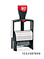 2000Plus Self-Inking Numbering Stamp, 10-Number Bands, 3/16" x 1 5/8", Black Ink 1 thumbnail image