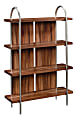 Sauder® Vista Key 60"H 4-Shelf Contemporary Bookcase, Pearl Oak/Blaze Acacia
