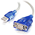 C2G 1.5ft USB to DB9 Serial Cable - RS232 Adapter Cable - Convert a DB9 RS232 serial device to USB; great  - 26886 1 thumbnail image