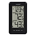 La Crosse Technology® Battery-Powered LCD Wireless 2-Piece Digital Weather Thermometer Station With Hygrometer And Calendar, Black 1 thumbnail image