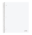 Office Depot® Brand Stellar Poly Notebook, 8" x 10 1/2", 1 Subject, Wide Ruled, 100 Sheets, White