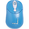 Urban Factory Crazy Mouse - Mouse - optical - 3 buttons - wired - USB - blue 1 thumbnail image