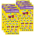 Trend superShapes Stickers, Rescue Vehicles, 208 Stickers Per Pack, Set Of 6 Packs