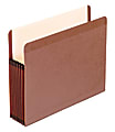 Pendaflex® Premium Reinforced File Pocket, 7" Expansion, 8 1/2" x 11", Dark Brown