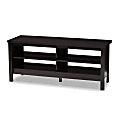 Baxton Studio Melea TV Stand, Wenge Dark Brown 1 thumbnail image
