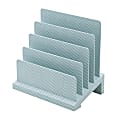 See Jane Work® Blue Herringbone Desktop File Sorter 