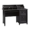 Sauder® Edge Water 48"W Computer Desk With Hutch, Estate Black