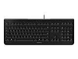 CHERRY Corded Keyboard, 104 Key, Black, JK-0800