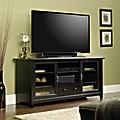 Sauder Edge Water Entertainment Credenza TV Stand For TVs Up To 55", Estate Black