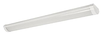 Sylvania Indoor Rectangular LED Wrap Fixtures, 24", Dimmable/No Sensor, 5000 Kelvin, 18 Watt, White Finish, Pack Of 4 Fixtures 1 thumbnail image