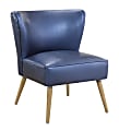 Ave Six Amity Side Chair, Sizzle Azure/Light Brown/Gold 1 thumbnail image