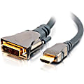 C2G 10m SonicWave HDMI to DVI-D Digital Video Cable (32.8ft) - Male HDMI - DVI Male - 32.81ft - Gray 1 thumbnail image