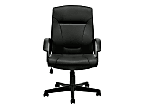 Offices To Go - Chair - armrests - ring-shaped - tilt - swivel - artificial leather, Luxhide - black 1 thumbnail image