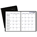 DayMinder® 1-Year Monthly Planner, 6 7/8" x 8 3/4", 30% Recycled, Black, January–December 2018 (G40000-18)