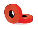 Office Depot® Brand 2-Line Price-Marking Labels, Red, 1,750 Labels Per Roll, Pack Of 2 Rolls