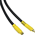 C2G 12ft Value Series Bi-Directional S-Video to Composite Video Cable - RCA Male - Male S-Video - 12ft - Black 1 thumbnail image