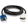 C2G 2m DVI Male to HD15 VGA Female Video Extension Cable (6.5ft) - DVI-A Male - HD-15 Female - 6.56ft - Black