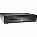 apg Genesis Cash Drawer - 5 Bill - 5 Coin - 2 Media SlotSerial Port, - Stainless Steel, Plastic - Black - 4.3" Height x 16.2" Width x 16.3" Depth