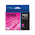 Epson® 702 DuraBrite® Ultra Magenta Ink Cartridge, T702320-S